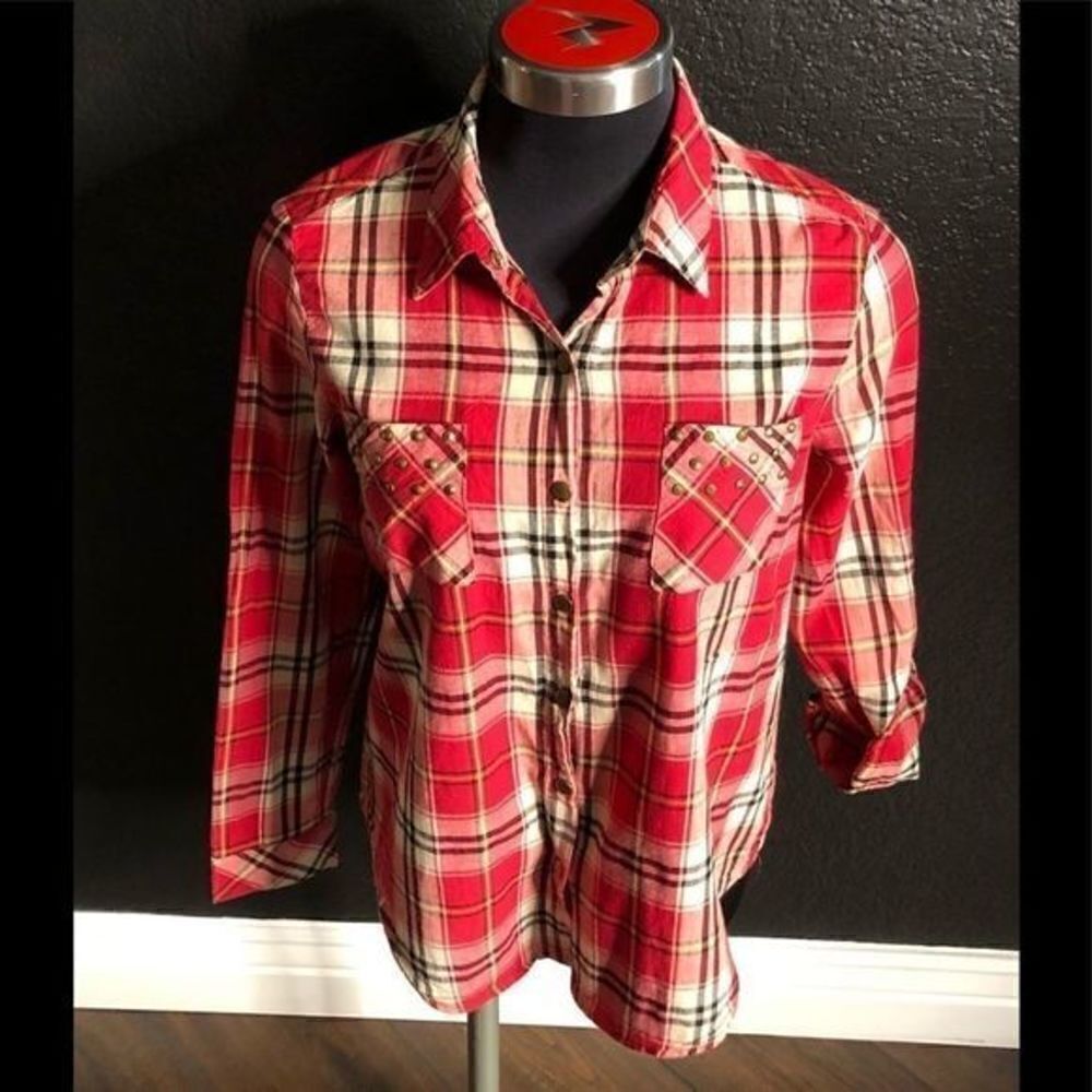 Rhapsody Red Plaid Shirt